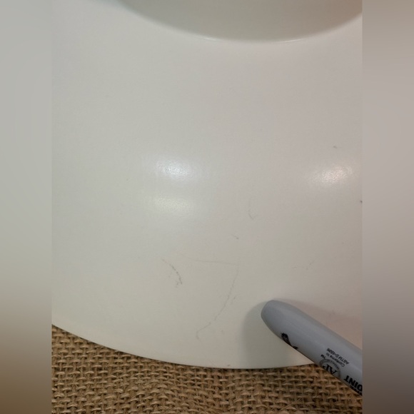 White Ceramic Bowl with blue floral motif for a boho or cottage kitchen - Picture 10 of 10